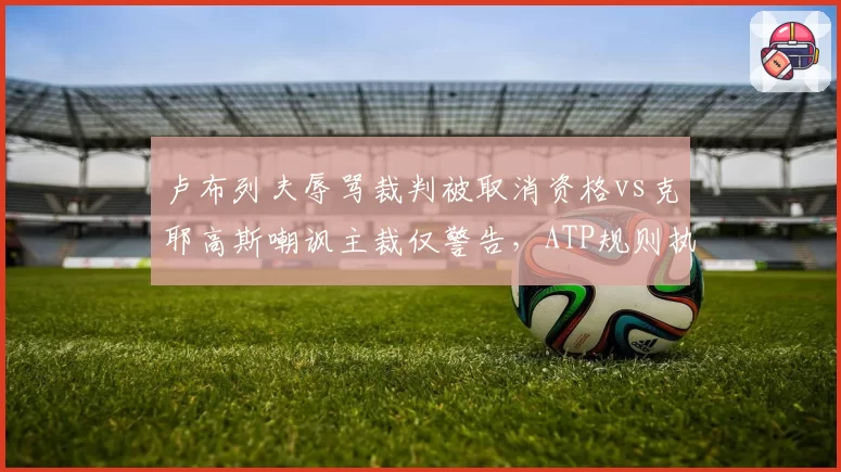 卢布列夫辱骂裁判被取消资格vs克耶高斯嘲讽主裁仅警告,ATP规则执行公平吗